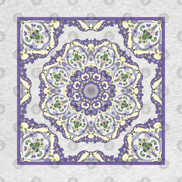 Floral square pattern by IrinaGuArt